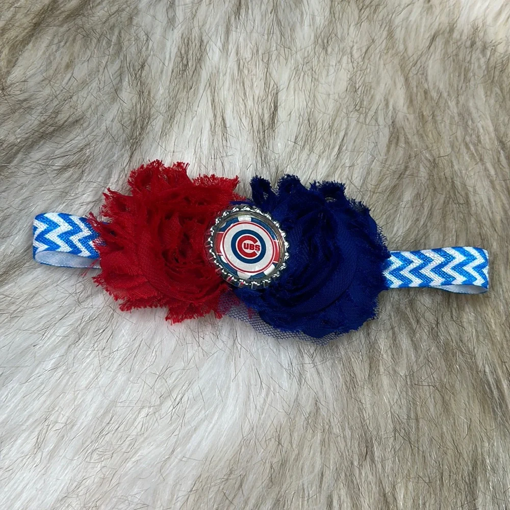Chicago Cubs Flower Headband